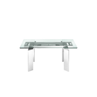 CASABIANCA FURNITURE Astor Extendable Glass Dining Table