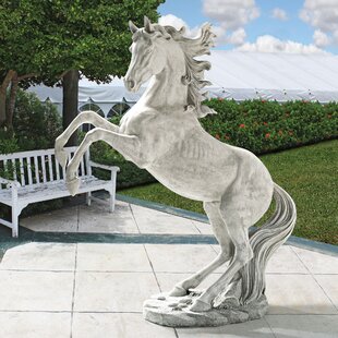 DESIGN TOSCANO Unbridled Power Equestrian Horse Life Size Statue