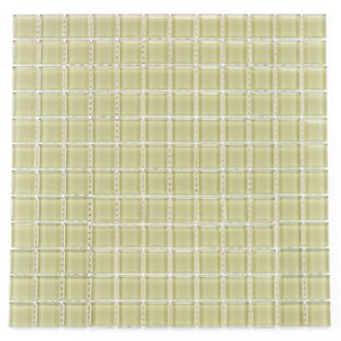 PIXL Torch Song 1'' W x 1'' L Glass Tile Mosaic Sheet