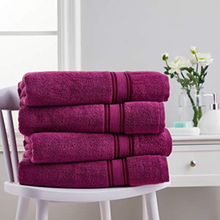SPIRIT LINEN 100% Cotton Bath Towel (Set of 4) (Set of 4)