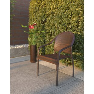 PATIOSENSE Stacking Patio Dining Armchair (Set of 4)