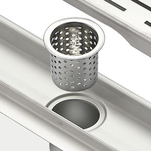 KUBE BATH 35.5'' W Grid Shower Drain
