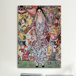 VAULT W ARTWORK 'Portrait of Friederike Maria Beer 1916' by Gustav Klimt Painting Print on Canvas