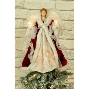 JJ'S HOLIDAY GIFTS LTD. Fabric Tree Topper - Lighted