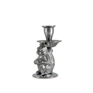 ARTHUR COURT DESIGNS Forest 5.25" Metal Tabletop Candlestick
