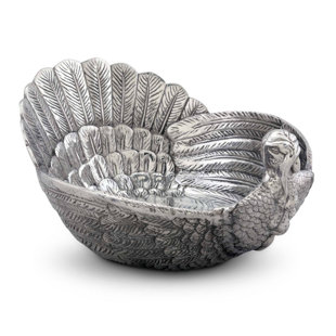 Arthur Court Designs Game Birds Aluminum Salad Bowl