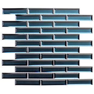 ANDOVA Vega 1" x 4" Beveled Glass Mosaic Wall Tile
