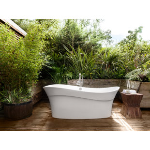 VICTORIA + ALBERT Pescadero 66.75" Freestanding Bathtub with Overflow on Right Side