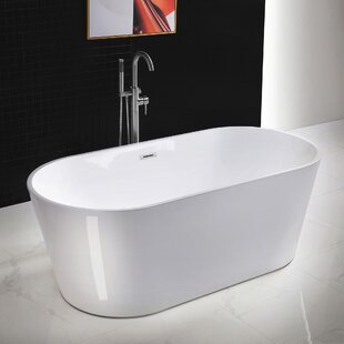 WOODBRIDGE 67" x 32" Freestanding Soaking Acrylic Bathtub