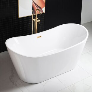 WOODBRIDGE 71" x 32" Freestanding Soaking Acrylic Bathtub