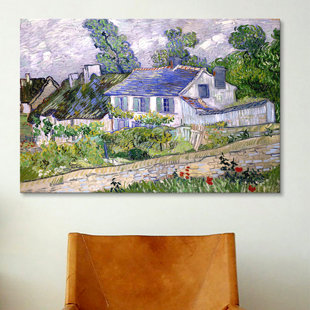 VAULT W ARTWORK " Houses At Auvers " by Vincent Van Gogh