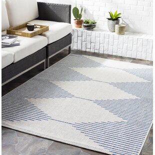 LOON PEAK® Jaceyon Indoor/Outdoor Geometric Gray Area Rug