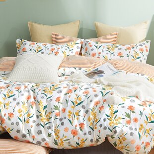 SAY YES BEDDING Estella Cotton Twill Floral Comforter Set