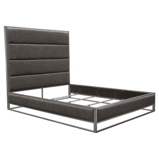 DIAMOND SOFA Empire Upholstered Metal Bed