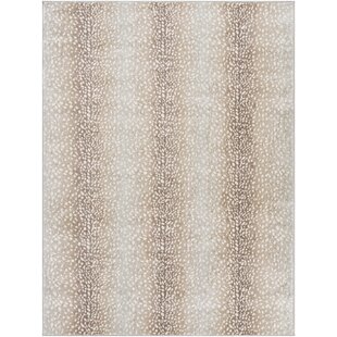 MERCER41 Angelick Camel/Light Gray Area Rug