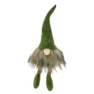 JJ'S HOLIDAY GIFTS LTD. Sitting Gnome with Dangling Legs Figurine (Set of 2)