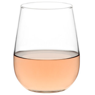 LAV Gaia 16oz. Stemless Wine Glass Set (Set of 6)