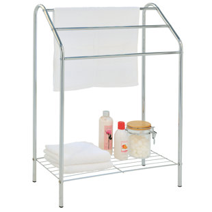 MYGIFT Free Standing Blanket Towel Rack
