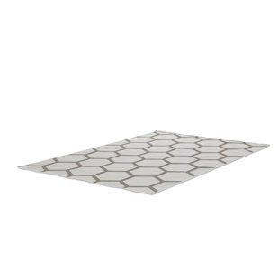 FJØRDE & CO Jalynn Geometric Machine Woven Grey Area Rug