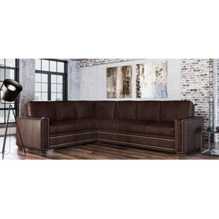 WESTLAND AND BIRCH Dallas 2 - Piece Leather Sectional