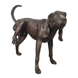 METROPOLITAN GALLERIES Bronze Dog Tinkling Fountain