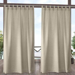 AMALGAMATED TEXTILES Exclusive Home Semi-Sheer Curtain Panel Pair (Set of 2)
