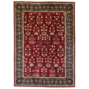 WOVEN CONCEPTS Oriental Hand-Knotted Wool Area Rug in Red/Black/Brown