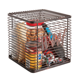 Artesa Pet Wire Basket, Dog and Cat with Removable Signs, Black