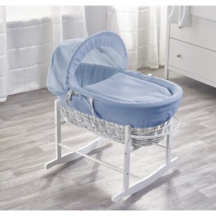 KINDER VALLEY Waffle Rocking Moses Basket and Stand