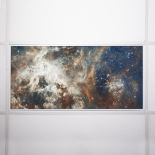 Astronomy Fluorescent Light Covers for Ceiling Lights - For 2x4 Light Fixture - by Octo Lights