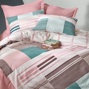 SUSSEXHOME DUVET COVER Cotton Sateen Duvet Cover Set