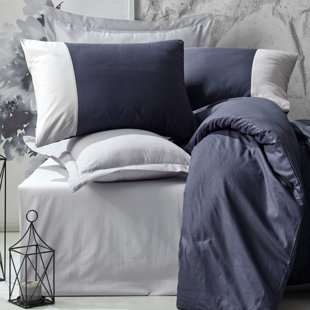 SUSSEXHOME DUVET COVER Cotton Sateen Duvet Cover Set