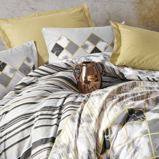 SUSSEXHOME DUVET COVER Cotton Sateen Duvet Cover Set