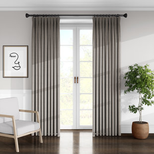 COLCHA LINENS Room Darkening Pinch Pleat Single Curtain Panel