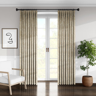 COLCHA LINENS 100% Cotton Room Darkening Curtain Panel