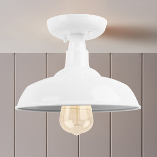 AA WAREHOUSING 10'' W 1 - Bulb Outdoor Semi Flush Mount