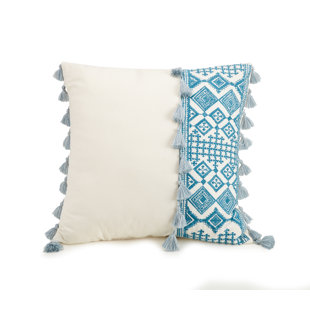 JESSICA SIMPSON HOME Square Cotton Pillow Cover and Insert