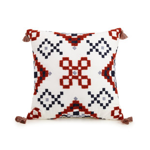 JESSICA SIMPSON HOME Geometric Cotton Throw Pillow