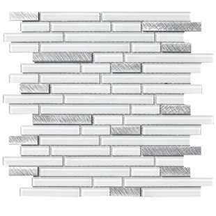 SUPREME TILE Bulder Value 1" x 4" Glass Linear Mosaic Wall Tile