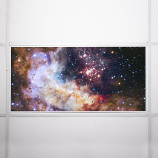 Astronomy Fluorescent Light Covers for Ceiling Lights - For 2x4 Light Fixture - by Octo Lights