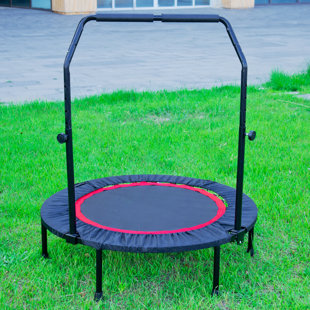 Phoebecat 3'34" Foldable Round Fitness Trampoline with Handlebar