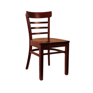 H&D RESTAURANT SUPPLY, INC. Solid Wood Ladder Back Side Chair