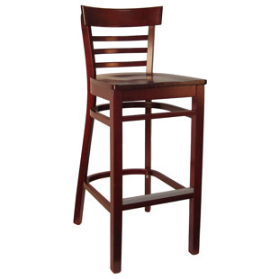 H&D RESTAURANT SUPPLY, INC. Solid Wood 30'' Counter Stool