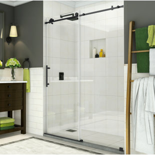 ASTON Coraline 48" x 76" Single Sliding Frameless Shower Door