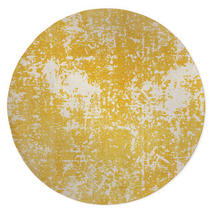 KAVKA DESIGNS Parma Round Water Resistant Chair Mat with Straight Edge