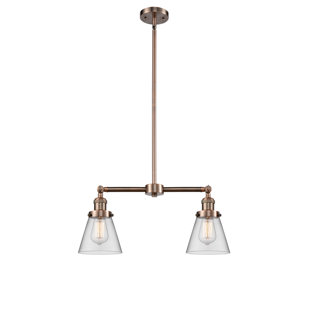 LAUREL FOUNDRY MODERN FARMHOUSE® Stonecipher 2 - Light Kitchen Island Linear Pendant