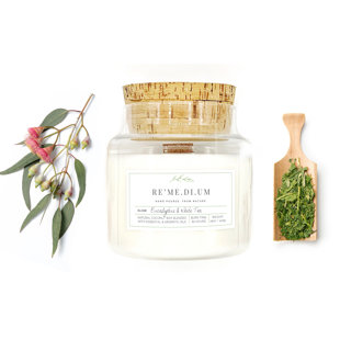 REMEDIUM Eucalyptus & White Tea Scented Jar Candle