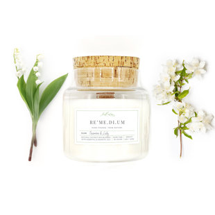 REMEDIUM Jasmine & Lily Scented Jar Candle