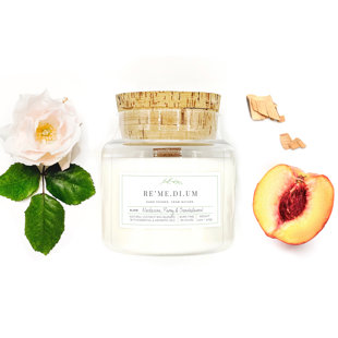 REMEDIUM Nectarine, Peony & Sandalwood Scented Jar Candle