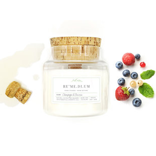 REMEDIUM Champagne & Berries Scented Jar Candle